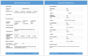 Recruitment Request Form