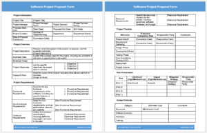 Software Project Proposal Form